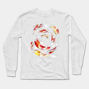 Watercolor Koi Fish Long Sleeve T-Shirt